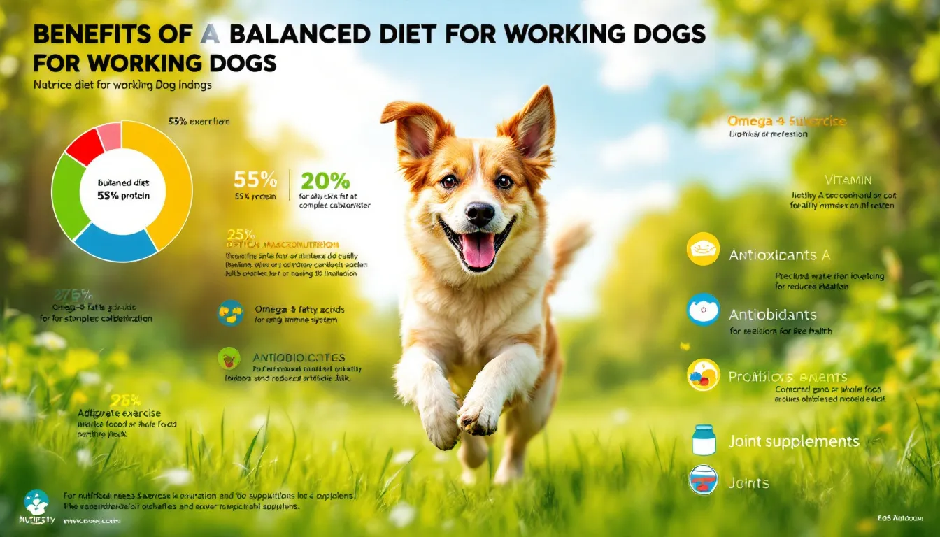 A healthy dog playing outdoors, reflecting energy and vitality from a balanced diet.